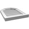 Ekena Millwork Octagonal Top Surface Mount PVC Gable Vent w/ 2"W x 2"P Brickmould Sill Frame, 16"W x 22"H GVPOT16X2203SN - alternate 2